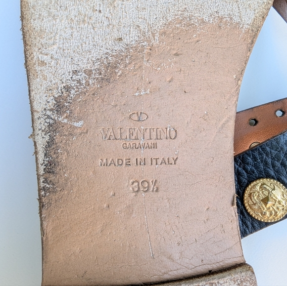 VALENTINO LEATHER WOMEN'S SANDALS - Picture 11 of 13